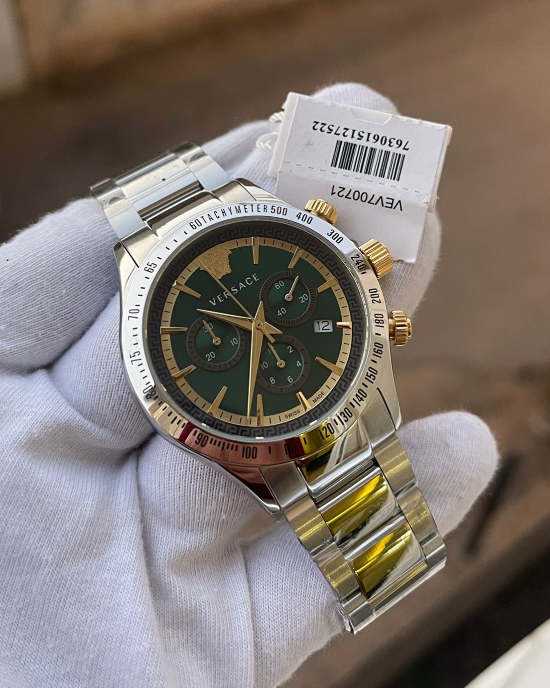 Versace VEV700721 Yeşil Erkek Kol Saati L-1574